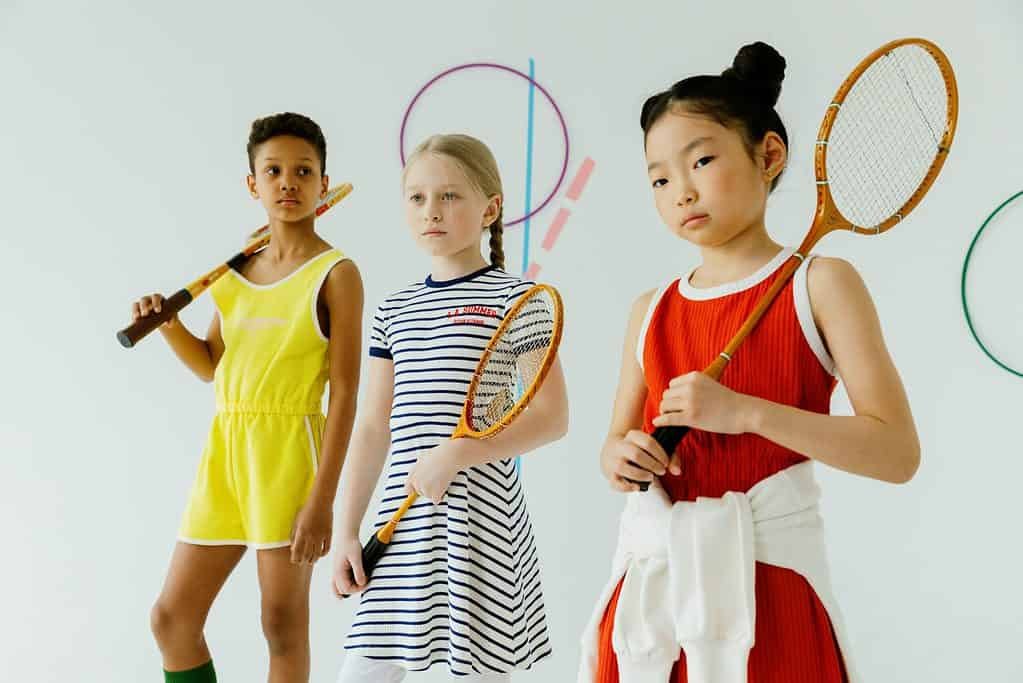 children in sportswear