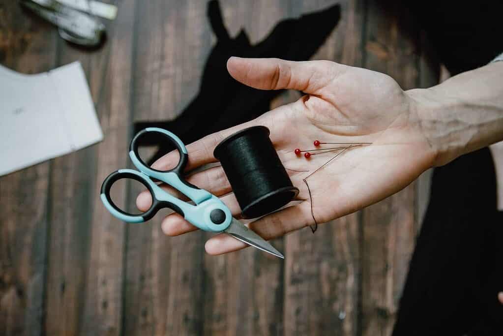 scissors and needlework