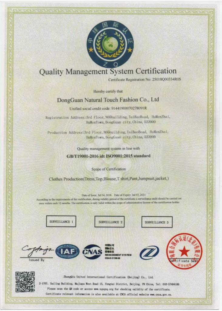 iso9001 english  2019.2.20