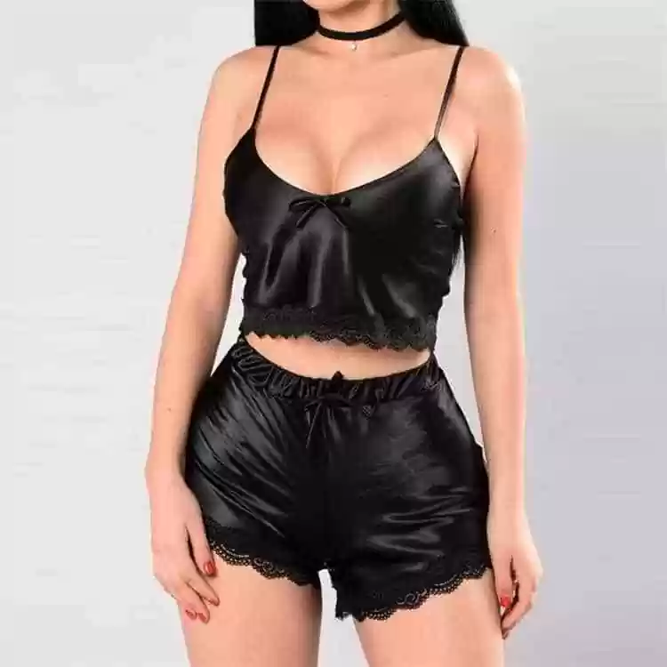 black sexy pajamas
