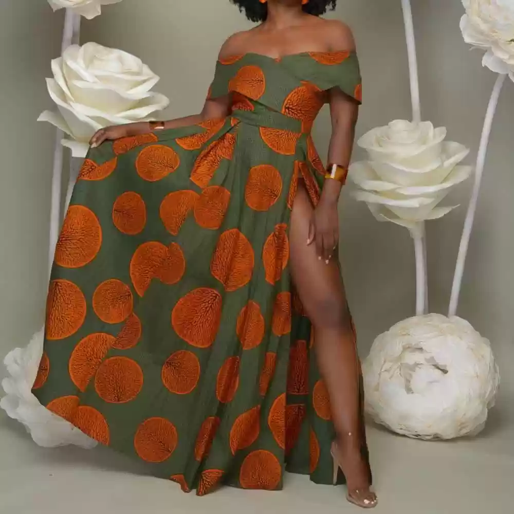orange dress