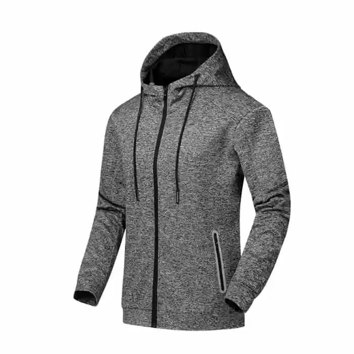 grey sports hoodie
