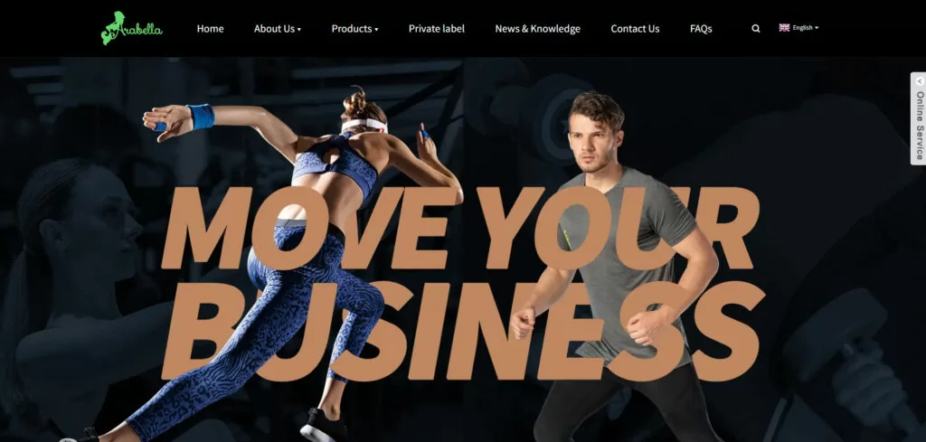 arabellaclothing website banner