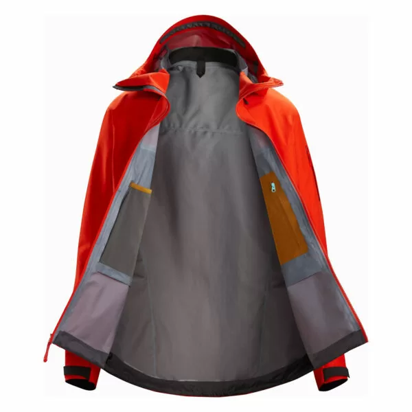 men's waterproof hooded windbreaker hiking jacket