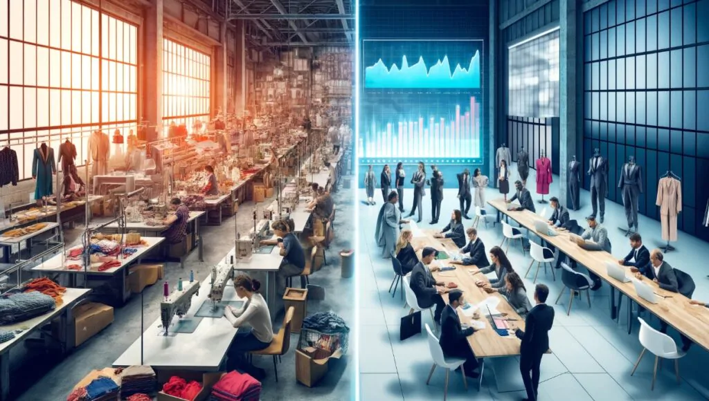 clothing factories and trading companies